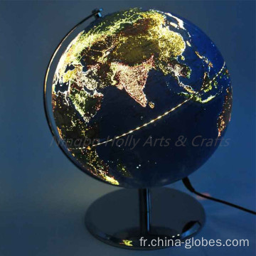 Globes du monde lumineux décoratifs pour adultes